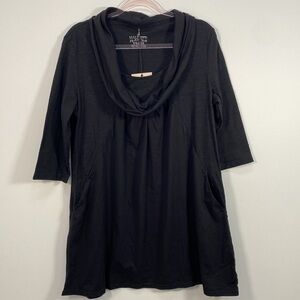 Neon Buddha Cowl Neck Tunic Top  Women's Large